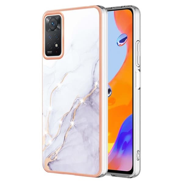 Marble design Xiaomi Redmi Note 11S 5G / Xiaomi Redmi Note 11 Pro cover - Hvid Marmortåge White