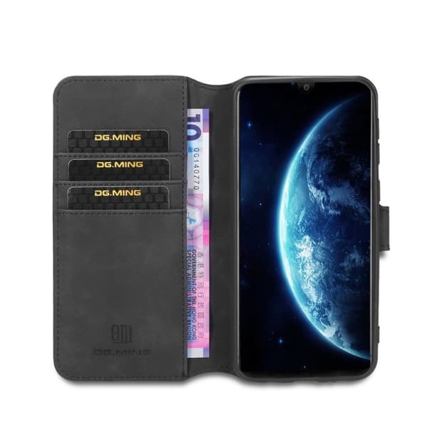 DG.MING Samsung Galaxy M30s Retro Veske - Svart Black