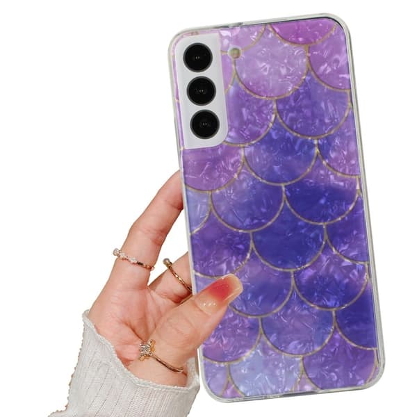 Deco Samsung Galaxy S22 Plus Etui - Purple Scale Purple