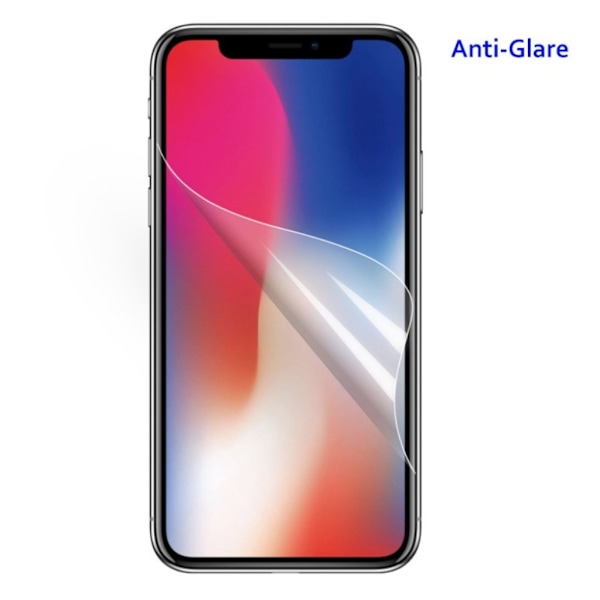 iPhone Xs Max matta pintainen pehmeä LCD näyttö suojakalvo - Transparentti Transparent
