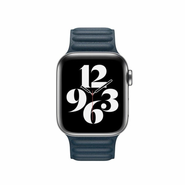 Apple Watch Series 6 / 5 40mm elegant läder klockarmband - Indigo blå Blå