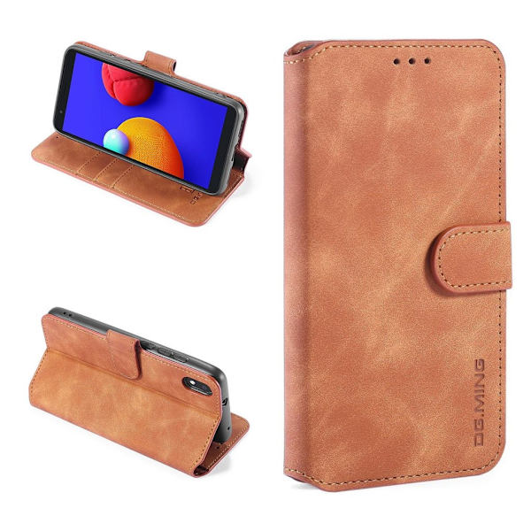 DG.MING Samsung Galaxy M01 Core / A01 Core Retro Case - Ruskea Brown