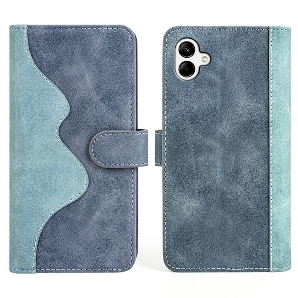 Tofarget lærdeksel for Samsung Galaxy A04 - Blå Blue