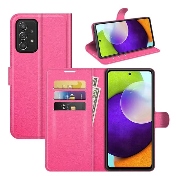 Classic Samsung Galaxy A52s 5G / A52 5g / A52 Flippetui - Rose Pink