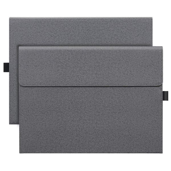 Microsoft Surface Pro / Pro 2 hybrid lærveske Silver grey