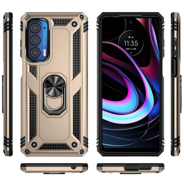 Bofink Combat Motorola Edge (2021) Etui - Guld Gold