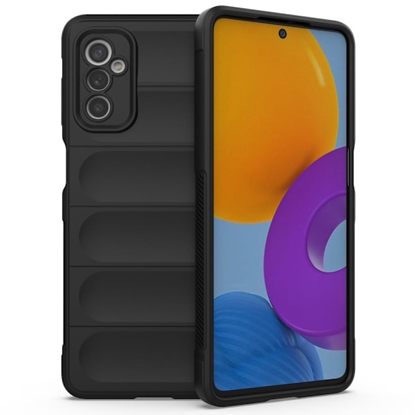 Blødt grebsformet cover til Samsung Galaxy M52 5G - Sort Black
