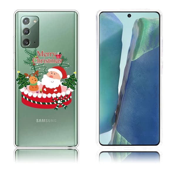 Juleveske til Samsung Galaxy Note 20 - Julenissen Og Elg Multicolor