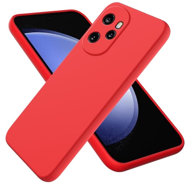 Matt flytende silikondeksel for Honor 100 Pro - Rød Red