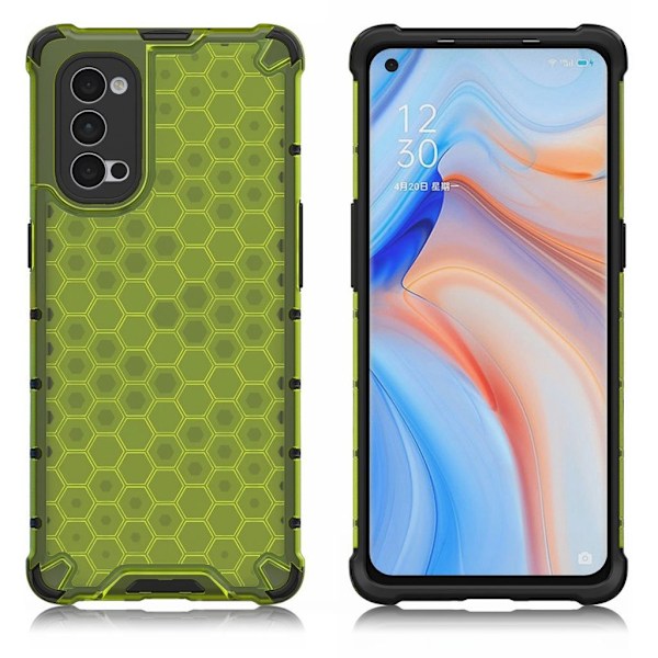 Bofink Honeycomb Oppo Reno4 Pro 5G kuoret - Vihreä Green