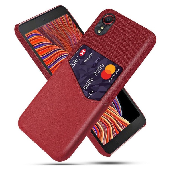 Bofink Samsung Galaxy Xcover 5 skal med korthållare - Röd Röd