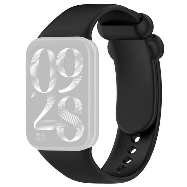 Xiaomi Smart Band 8 Pro Watch Band Justerbar silikone rem udskiftning - Sort Black