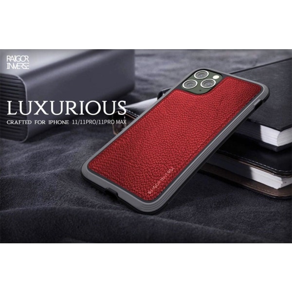 Raigor Inverse LUXURIOUS-suojus iPhone 11 Pro Maxille - Punainen Red