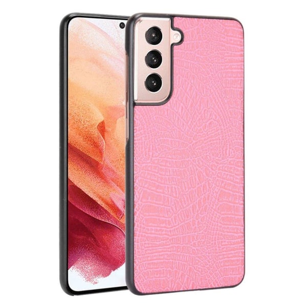 Croco case - Samsung Galaxy S21 Plus - Lyserød Pink