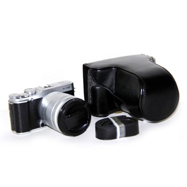Fuji XM1, XA2 ja XA1 kestävä kamerakotelo - Musta Black