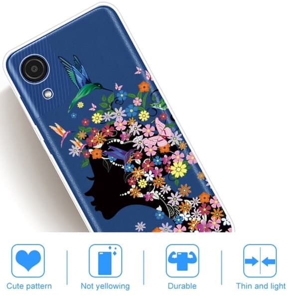 Deco Samsung Galaxy A03 Core skal - Blomälva multifärg