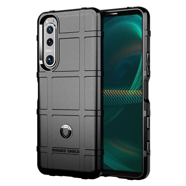 Rugged Shield Etui Sony Xperia 5 III - Svart Black