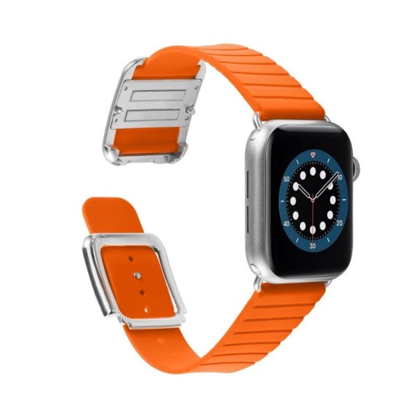 Apple Watch 40mm moderni silikoninen ranneke - Oranssi Orange