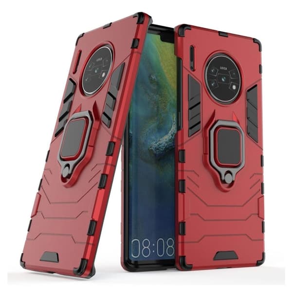 Ring Guard Huawei Mate 30 Pro kuoret - Punainen Red