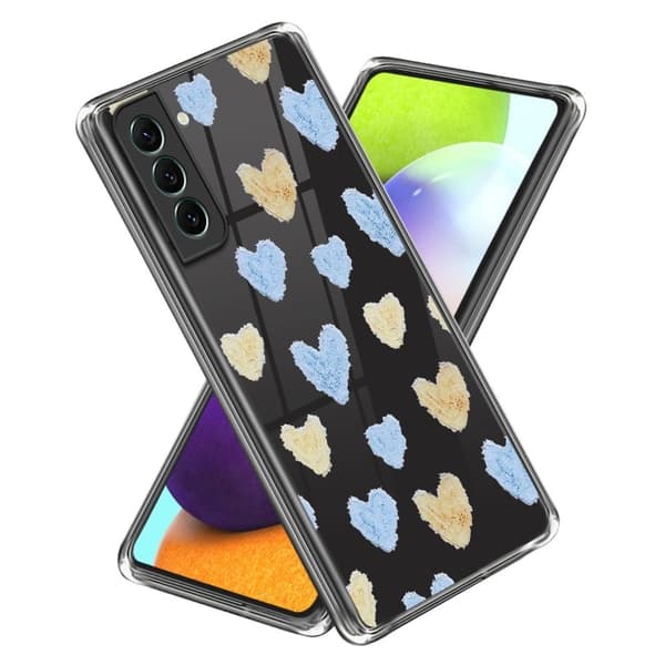 Deco Samsung Galaxy S24 Plus cover - Gul / Blå Kærlighed Blue