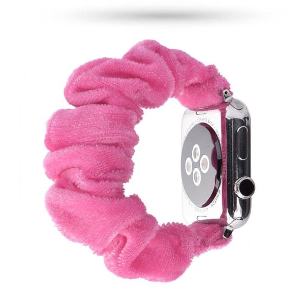 Apple Watch Series 5 44mm Mønster stof urrem - Pink Pink