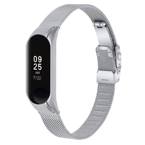 Xiaomi Mi Band 7 milanese stainless steel watch strap - Silver Silvergrå