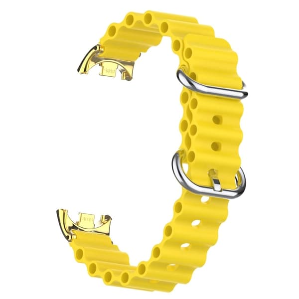 Xiaomi Smart Band 8 silikonerem med stik - Gul Yellow