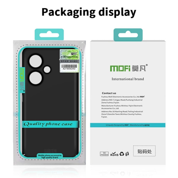 MOFI Xiaomi Redmi Note 13 Pro Plus slim shield cover - Röd Röd