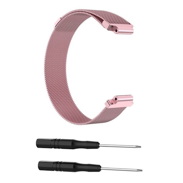 Garmin Forerunner 220 / 230 / 235 / 630 / 620 / 735 milanese klockarmband i rostfritt stål - Rosa Rosa