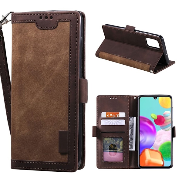 Surburbian Samsung Galaxy A41 kotelot - Tumman ruskea Brown