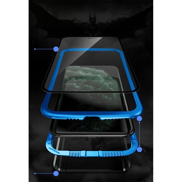 Luphie Wasp iPhone 11 Pro Max Alu-Bumper + Glas - Blå Blue
