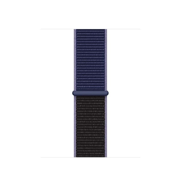 Apple Watch Series 5 40mm solid farve nylon urrem - Sort / Mørkeblå Blue