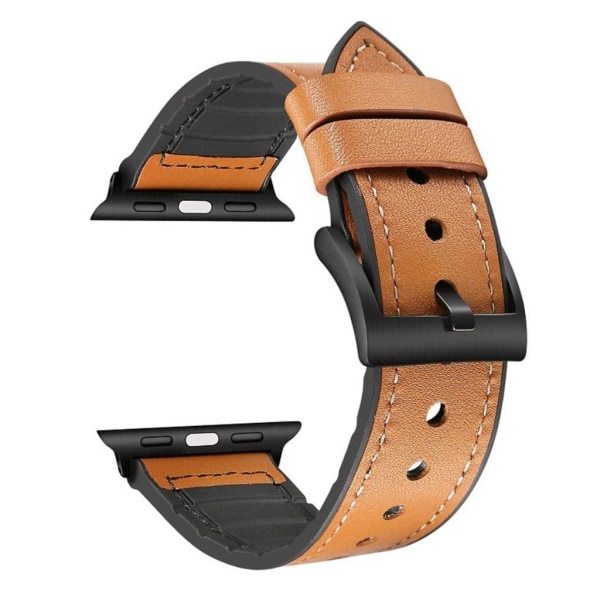Apple Watch Series 4 40mm ægte læder Urrem - Mørkebrun Brown