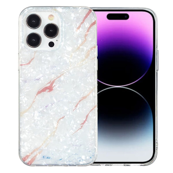 Marmormotiv iPhone 14 Pro Max skal - Vit Marmor Vit