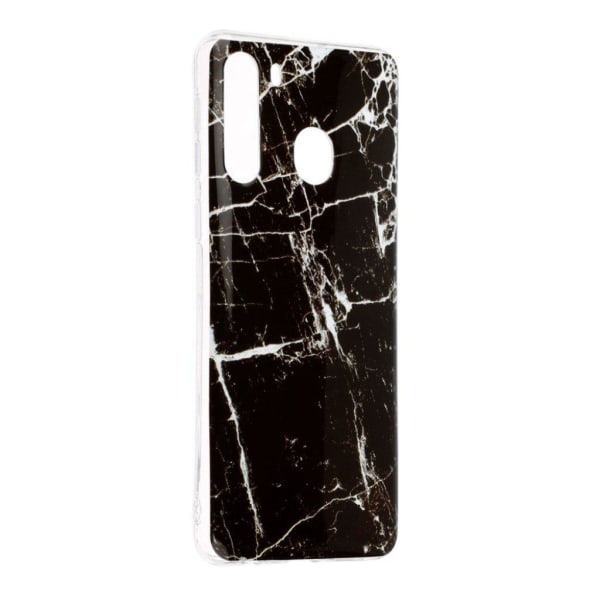 Marble Samsung Galaxy A21 kuoret - Musta Marmori Black