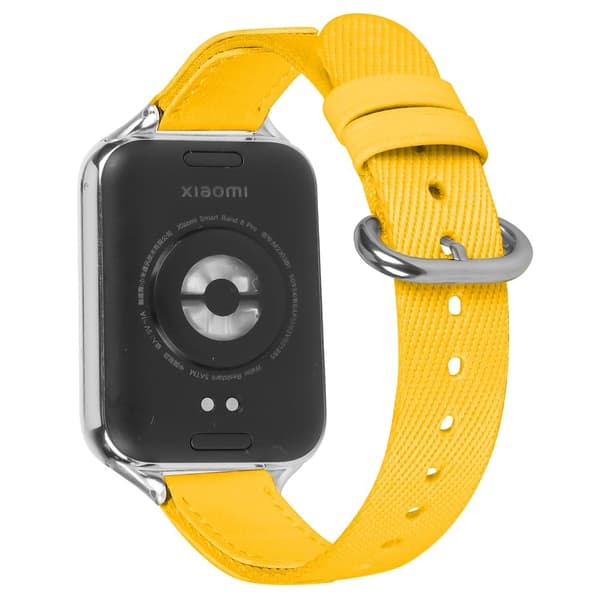 Xiaomi Smart band 8 Pro älykellon hihna Nylon Canvas - Keltainen Yellow