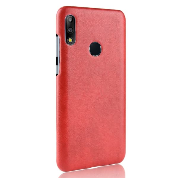 Asus Zenfone Max Pro (M2) Litchi Tekstur Skinnetui - Rød Red
