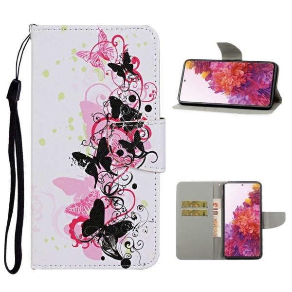 Wonderland Samsung Galaxy S20 Fe 5g / S20 Fe Flip Etui - Sommerfugle Multicolor