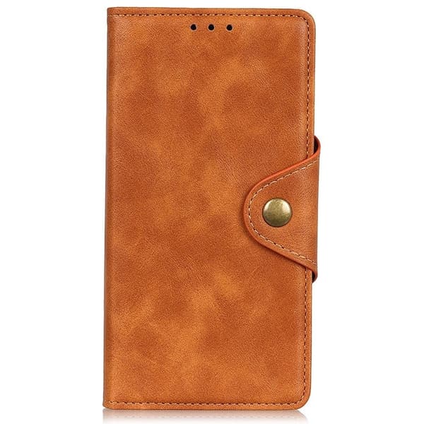 Alpha Nokia C21 læder flip etui - Brun Brown