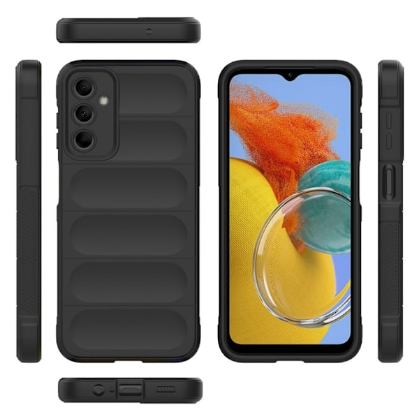 Blødt grebsformet cover til Samsung Galaxy M14 - Sølv/Grå Silver grey