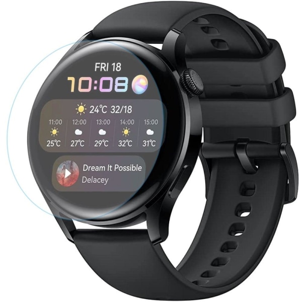 Huawei Watch GT 3 (46mm) flexible HD clear screen protector Transparent