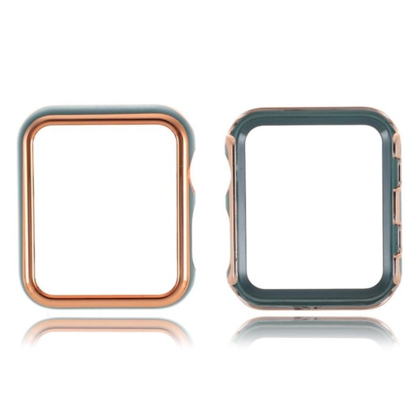 Apple Watch Series 3/2/1 42mm snygg ram - Guld / Grön Guld