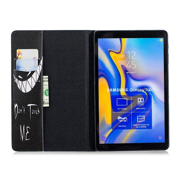 Samsung Galaxy Tab A 10.5 mönstrat flipfodral i läder - Rör Mig Inte multifärg