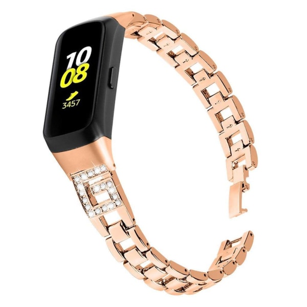 Samsung Galaxy Fit G-formet rhombus rustfrit stål Urrem - Guld Gold