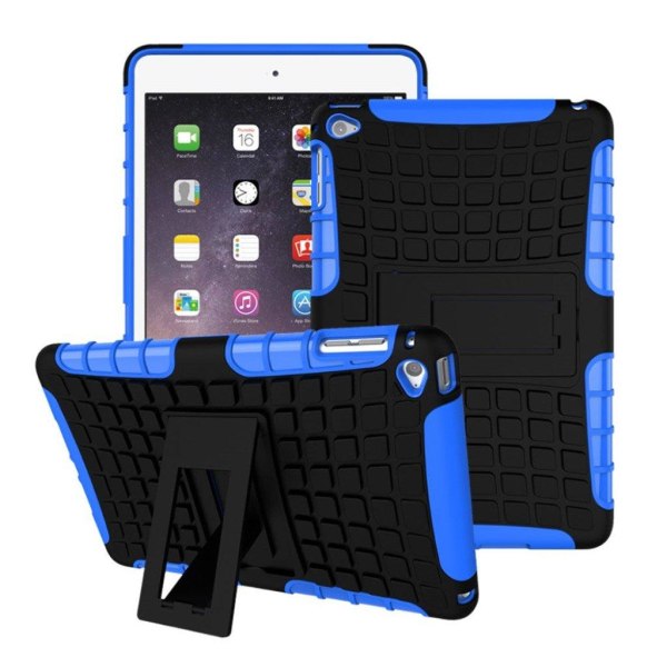iPad Mini 4 2-i-1 hybridskal med kickstand - Blå Blå