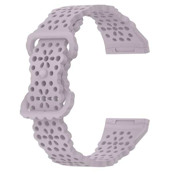 Fitbit Versa 4 / Sense 2 / Versa 3 / Sense lace blomsterklokkerem - Lavendel Lilla Purple