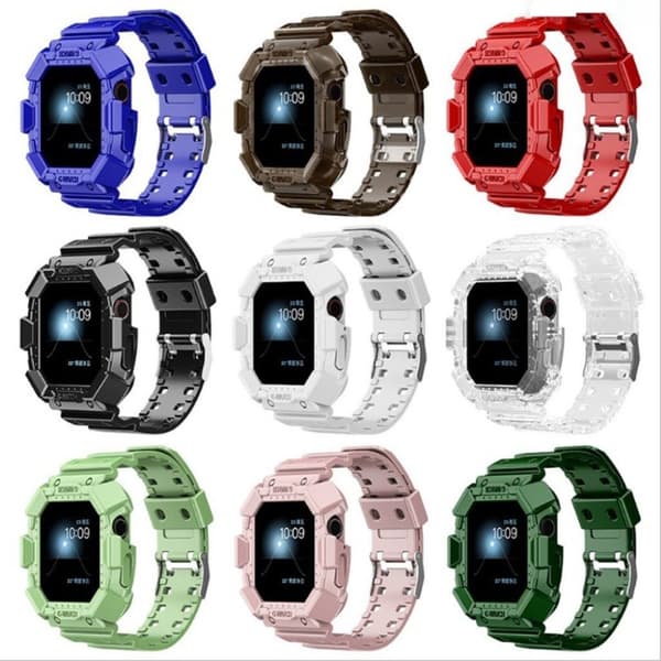 Apple Watch 40 mm integreret silikone-urrem - Rød Red