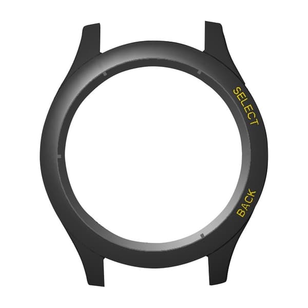 Huami Amazfit Cheetah Pro Frame Cover urbeskyttelse - Sort + Gul Black