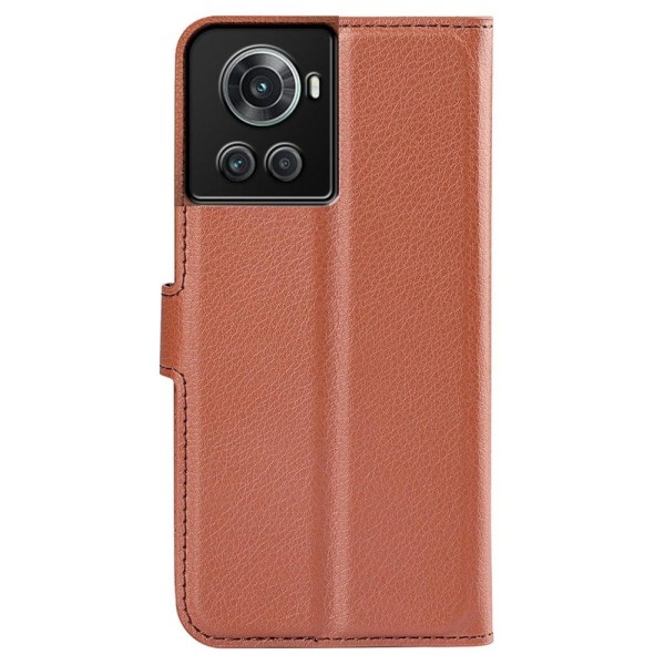 Classic OnePlus 10R / OnePlus Ace flip kuoret - Ruskea Brown