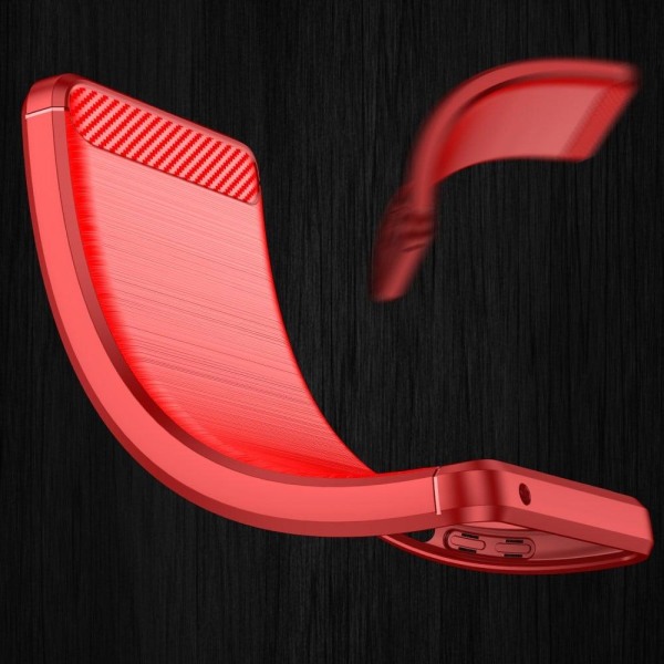 Carbon Flex Suojakotelo OnePlus Nord CE 5G - Punainen Red